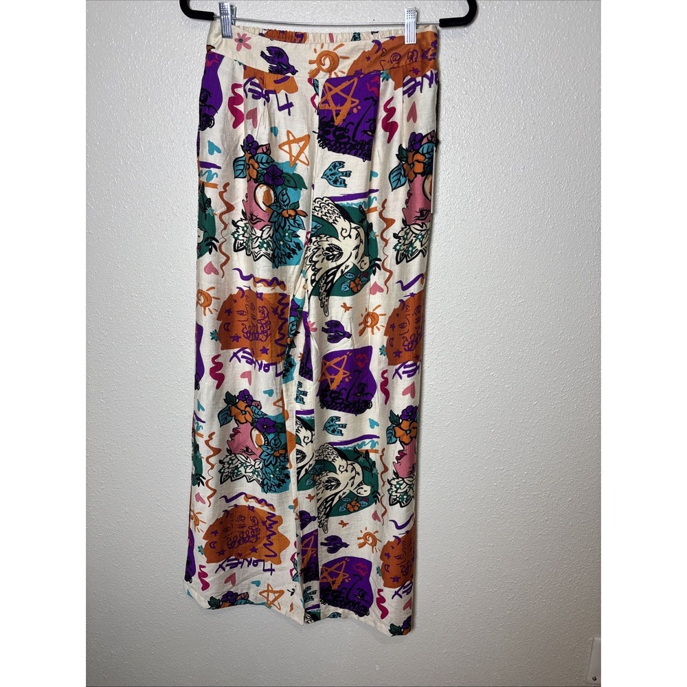 Colorful Wide Leg Pants